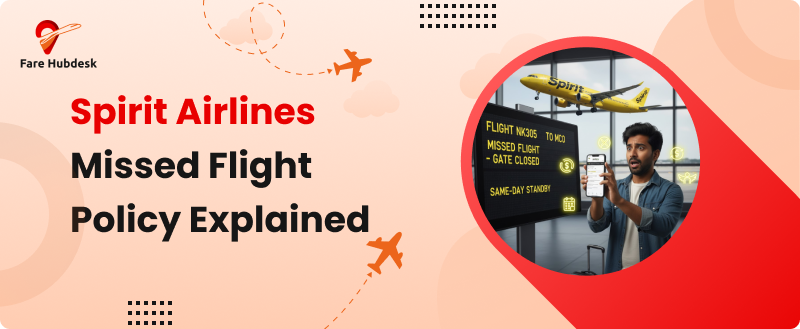 Spirit Airlines missed flight policy