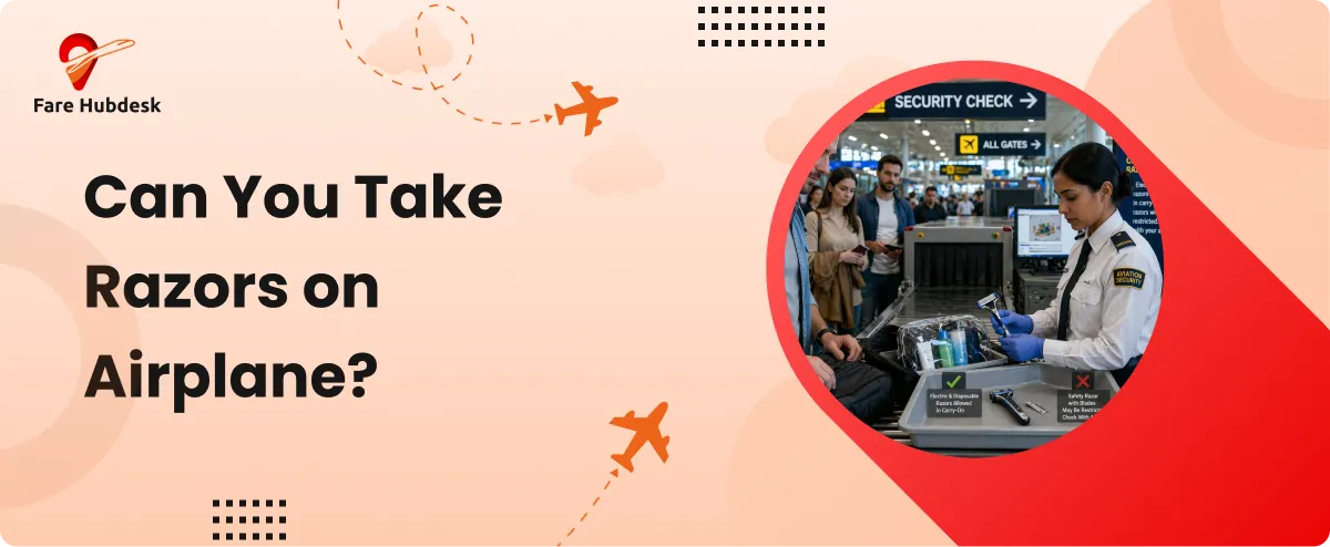 can you take razor on airplane